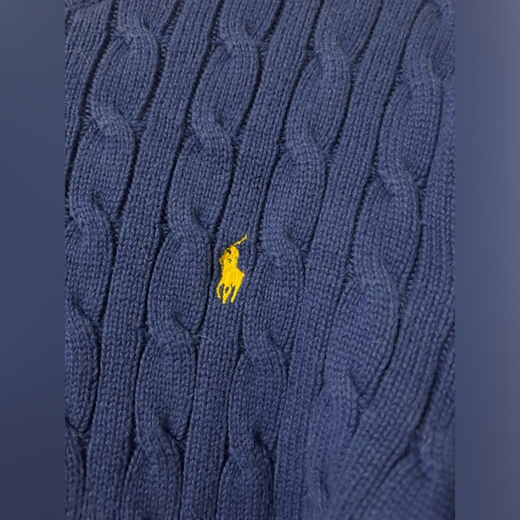 Ralph Lauren Cable Knit Sweater Boys XL Fits like Women’s S/M - Picture 3 of 6
